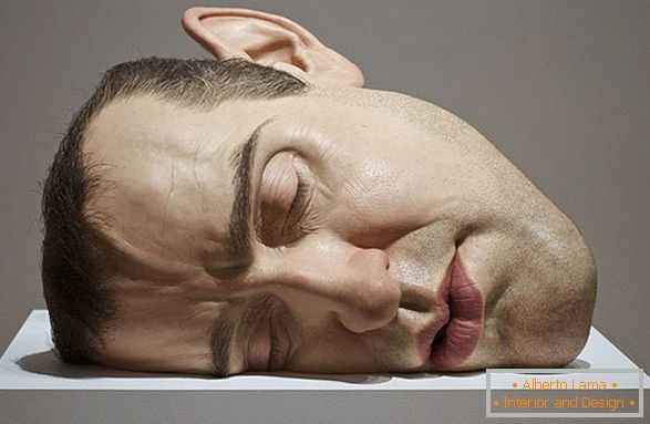 Скульптура галавы мужчыны, Рон Маеск