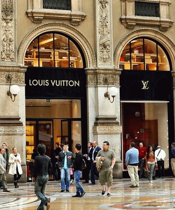 Крама Louis Vuitton ў Мілане