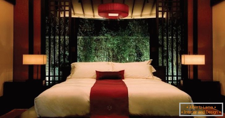Дызайн спальні ў Banyan Tree Lijiang