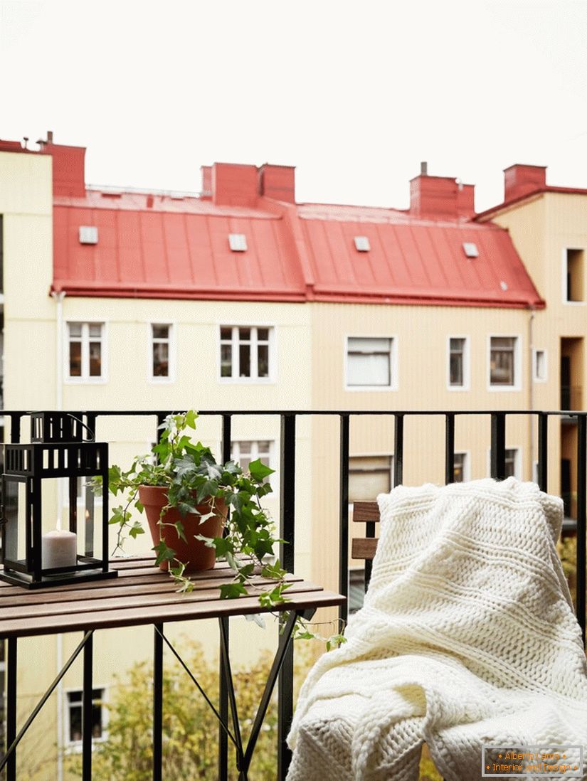 Балкончык дома ў Швецыі