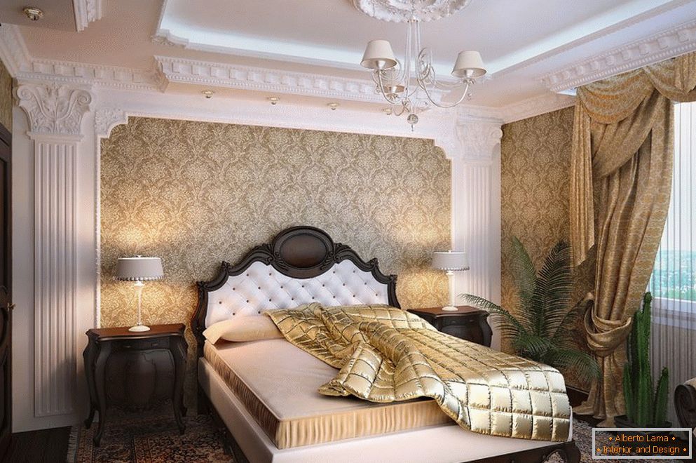 Спальня ў класічным стылі