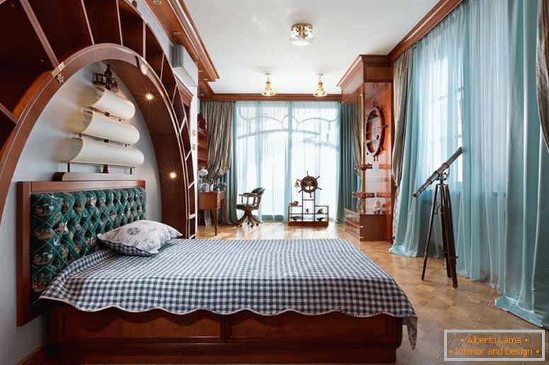 Эксклюзіўная спальня з дрэва