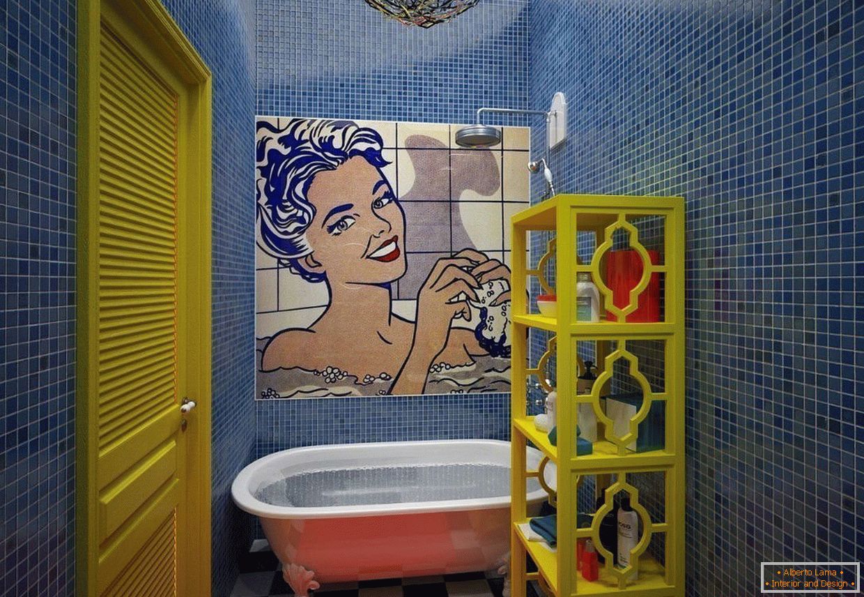 ванная в стиле поп-арт
