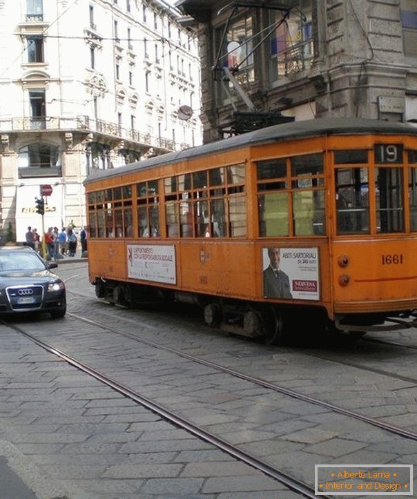 Трамвайчык ў Мілане