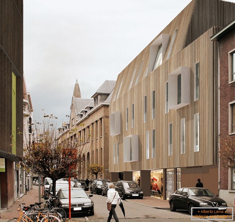 A2o Architecten, абнаўленне фасада грамадскага будынка ў Бельгіі