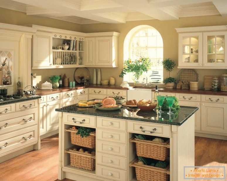 elegant-у стылі кантры-kitchen-island-from-у стылі кантры-kitchen-cabinets
