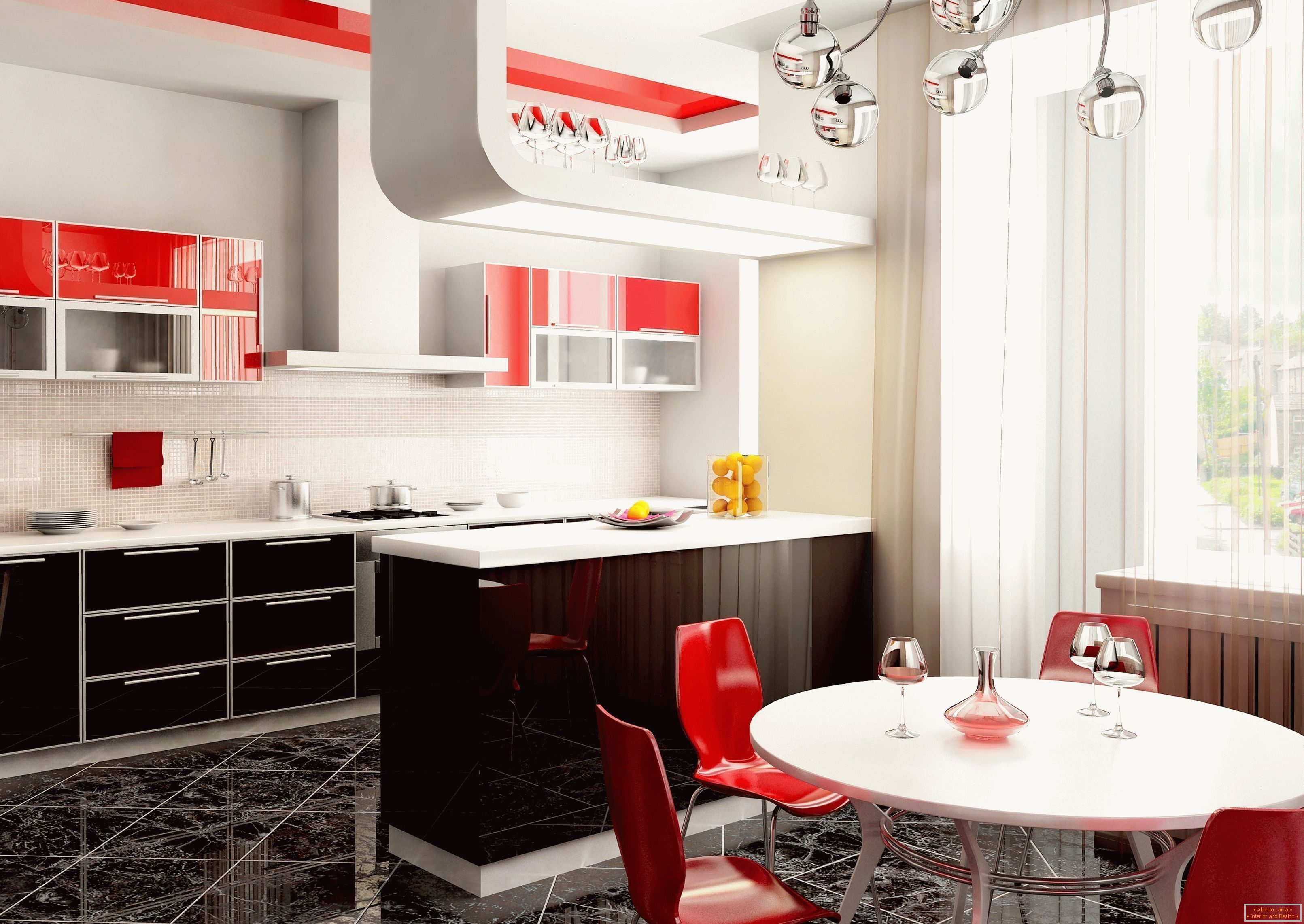 Варианты интерьера кухни. Интерьер кухни. Дизайнерский интерьер кухни. Красивые современные кухни. Красно-черная кухня в интерьере.