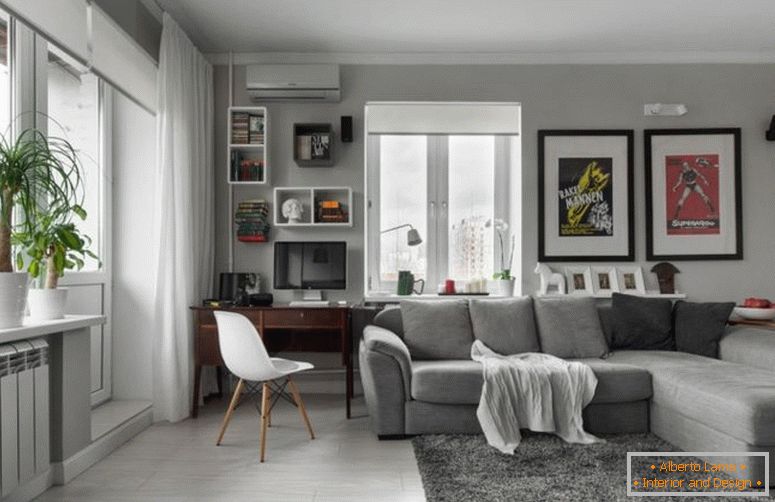 Дызайн кватэр - фота модных тэндэнцый інтэр'еру кватэр 2017