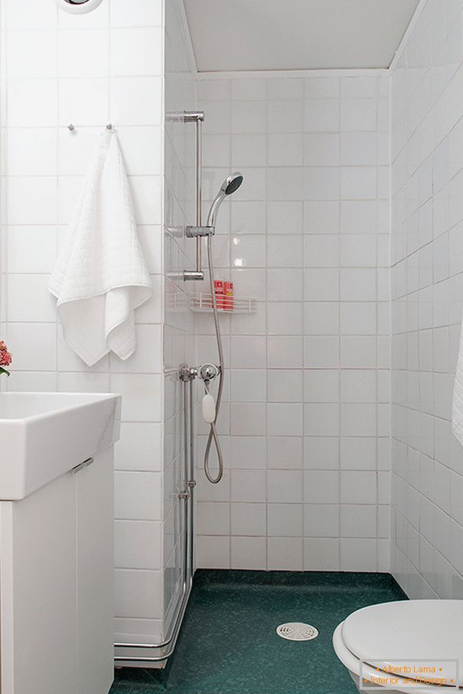 Ванная пакой аднапакаёвых апартаментаў у Швецыі