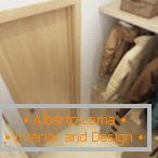 Гардэробная 2 кв. м. - фота цікавых варыянтаў дызайна