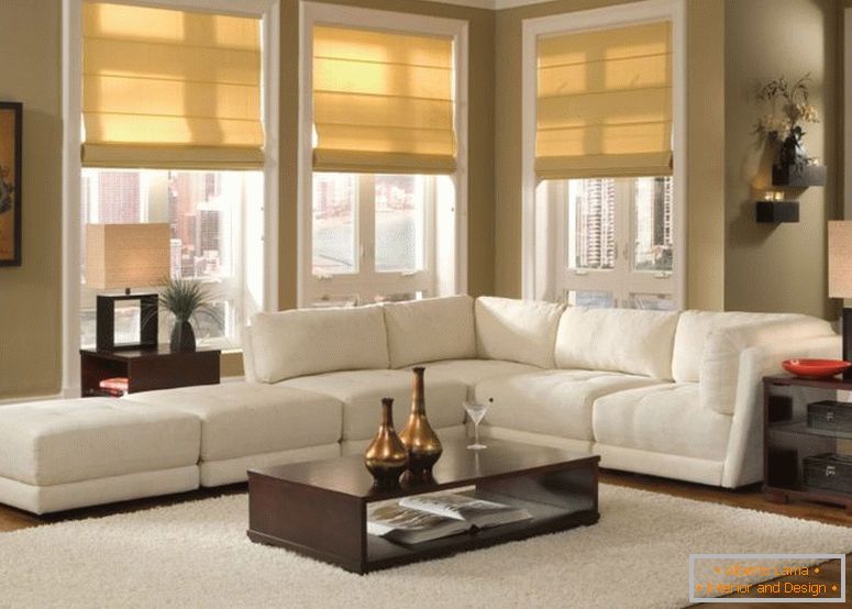 Mediterranean Style sofa with chaise living room Dot & Bo Brand