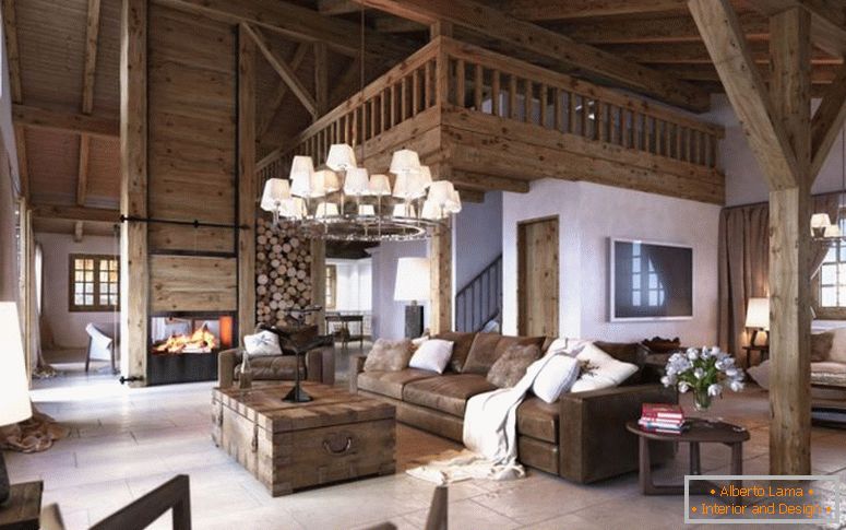 Інтэр'ер у стылі шале - 77 фота лепшых ідэй афармлення