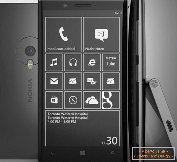 Канцэпт Nokia Lumia 999