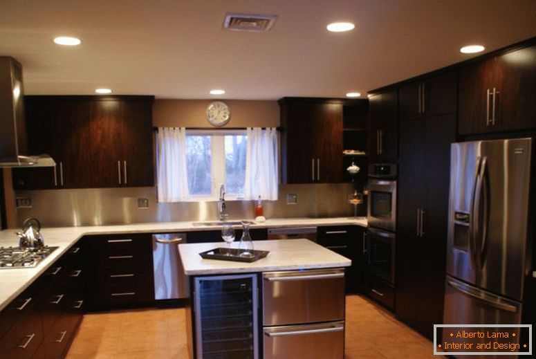 Кухня мадэрн - фота лепшых дызайнаў кухонных інтэр'ераў у
