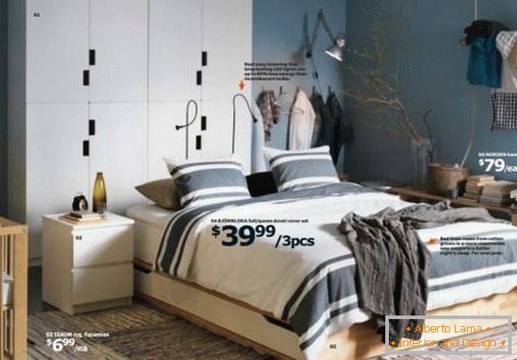 Спальня з каталога IKEA 2015