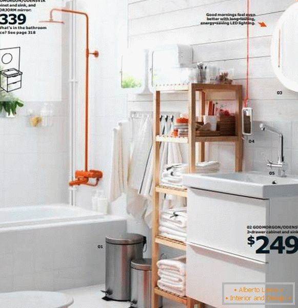 Ванная пакой з мэбляй IKEA 2015