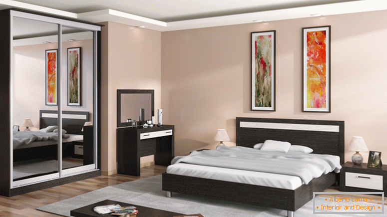 Модульныя спальні: агляд пераваг і недахопаў, фота ідэй