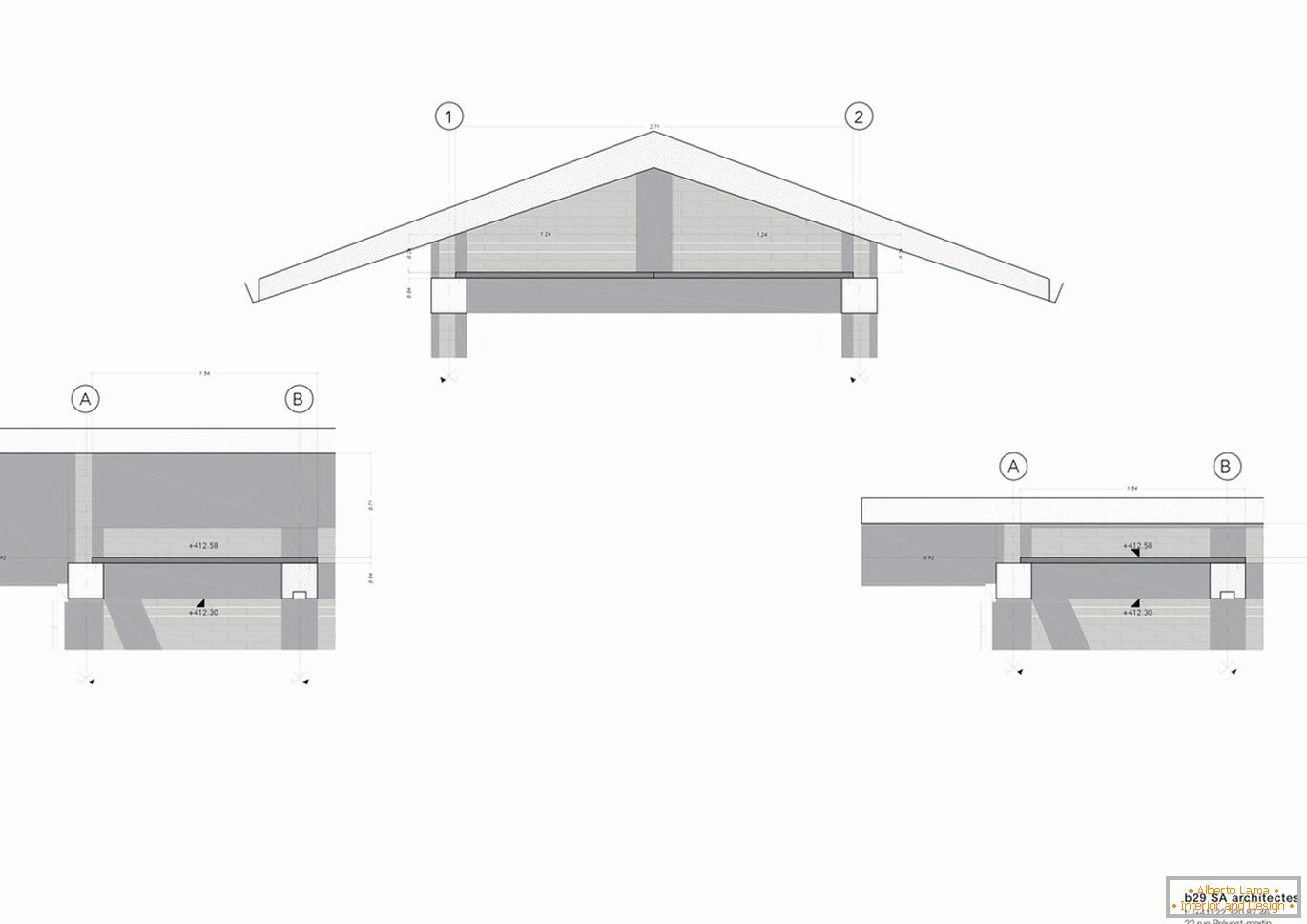 Схема мацаванняў гаража с навесом