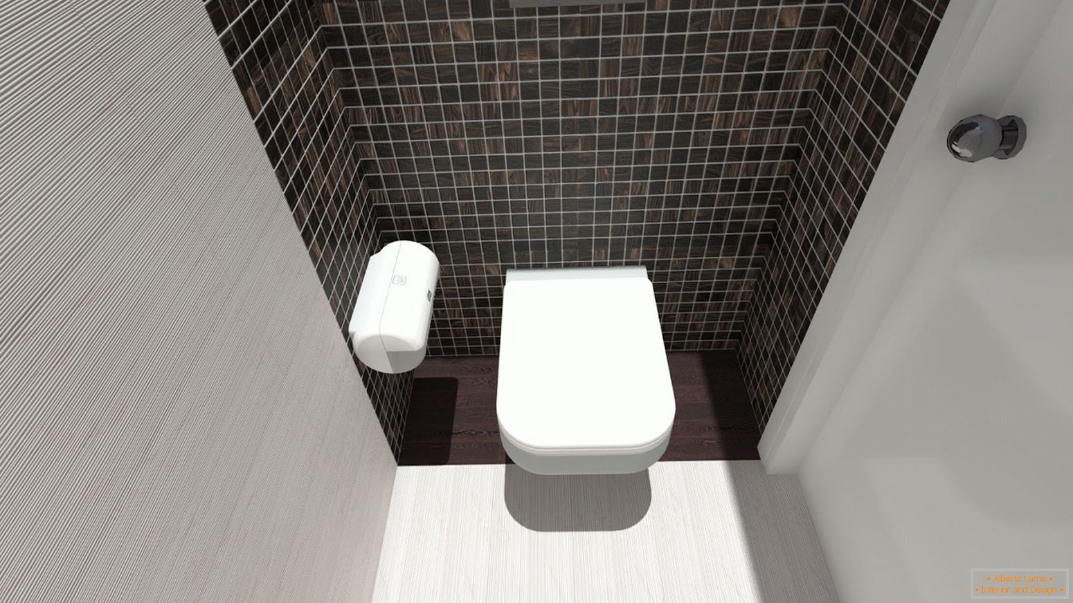 мазаічная плитка в дизайне туалета