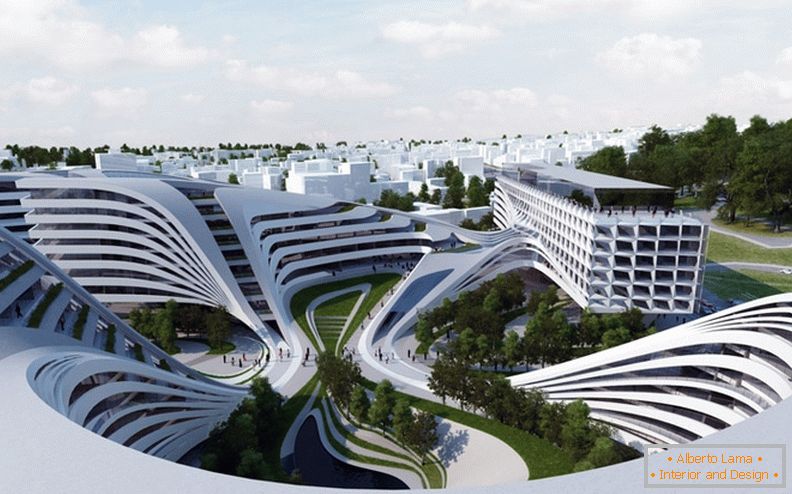 Праект комплексу Beko Masterplan ад архітэктара Zaha Hadid