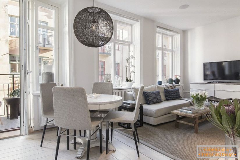 Дызайн інтэр'ера квартиры в Швеции