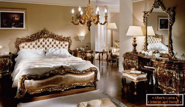 спальня ў стылі барока