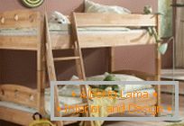 варыянты дызайну детской комнаты с двухъярусной кроватью