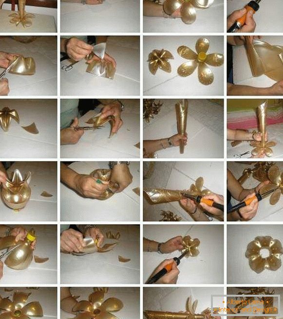 Інструкцыя, як зрабіць вазу з пластыкавай бутэлькі сваімі рукамі
