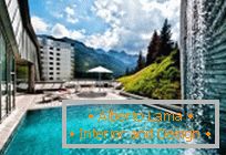 Цудоўны Tschuggen Grand Hotel ў швейцарскіх Альпах